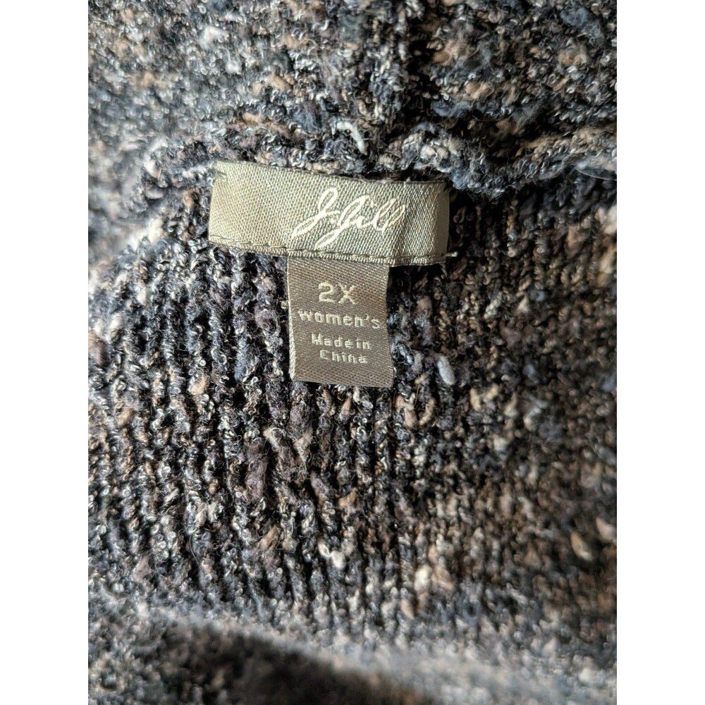 J. Jill Blue Grey Speckled Knit Cozy Cardigan Sweater – Size 2X | Pre-Owned - Picture 7 of 8